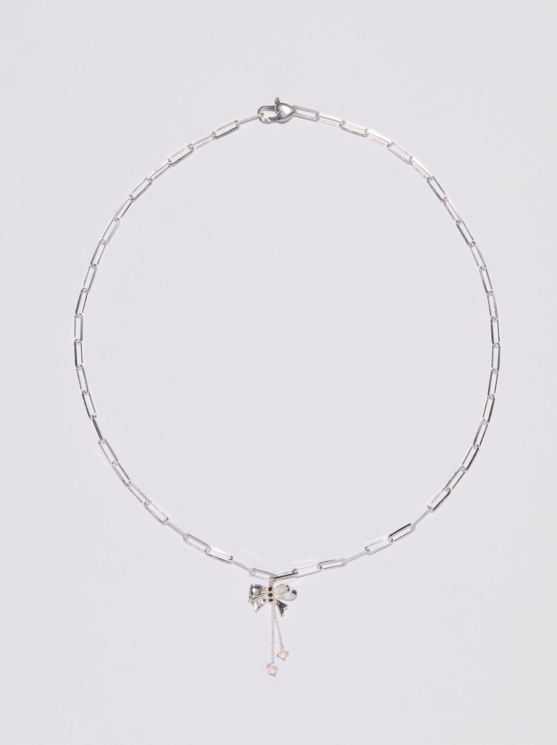 Bow Drop Necklace