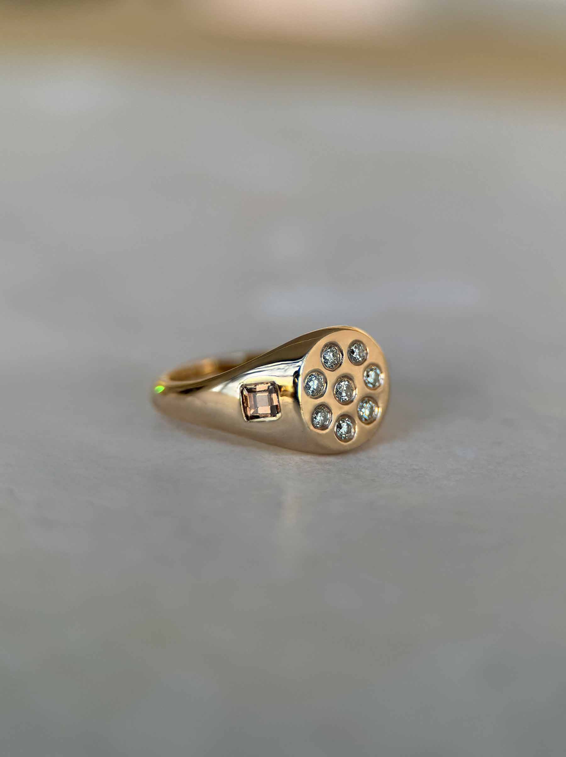 Champagne Dream Ring - 9ct yellow gold